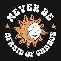 Boho Mystical Sun Moon Vector T-shirt Design