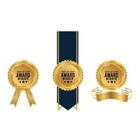 best quality Golden Gradient label design vector