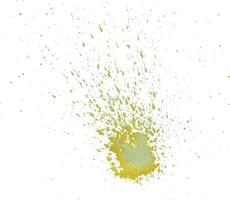 Yellow watercolor splash. Paint splatter.High quality vector illustration.