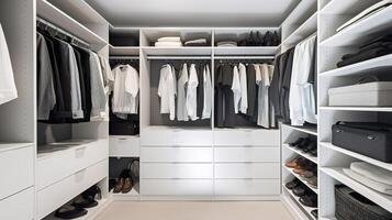 Organized Chaos, Inside a Modern Closet. photo