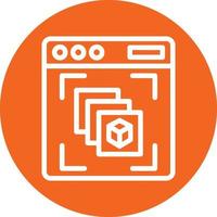 Depth Perception Vector Icon Design