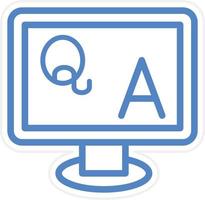 QA Vector Icon Style