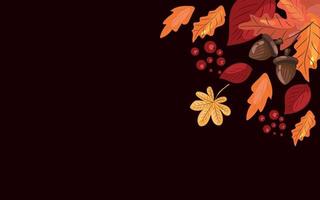 Autumn background. High quality vector illustration.