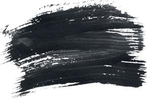 Black watercolor brush stroke. High quality vector illustration.