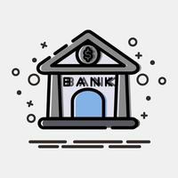 Icon bank. Building elements. Icons in MBE style. Good for prints, web, posters, logo, site plan, map, infographics, etc. vector