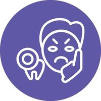 Toothache Vector Icon Design