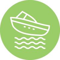 Speed Boat Vector Icon Design