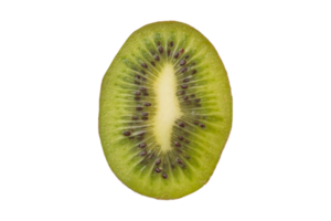 voor de helft kiwi fruit geïsoleerd Aan een transparant achtergrond png