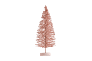 Pink christmas tree isolated on a transparent background png