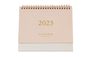 Pink calendar isolated on a transparent background png