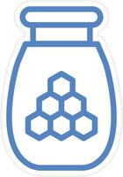 Honey Jar Vector Icon Style