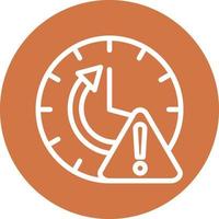 diseño de icono de vector de alerta de tiempo