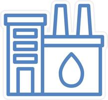 Water Factory Vector Icon Style