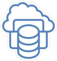Cloud Storage Vector Icon Style