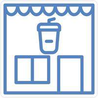 Coffee Shop Vector Icon Style