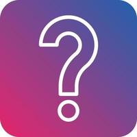 Question Vector Icon Design