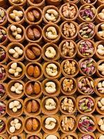 Oriental sweets close up. Baklava with pistachios photo