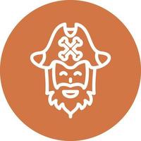 pirata barba vector icono diseño