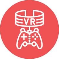 Vr Game Vector Icon Design