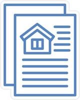 House Documents Vector Icon Style