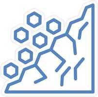 Landslide Vector Icon Style