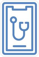Mobile Medical Vector Icon Style