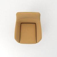 Office Chair 3D rendered realistic furniture top view photo