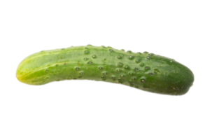 Green cucumber isolated on a transparent background png