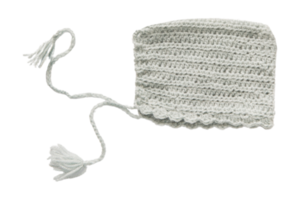 Gray baby hat isolated on a transparent background png