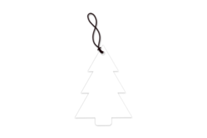 White tree isolated on a transparent background png