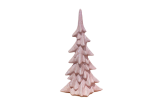 Pink christmas tree isolated on a transparent background png