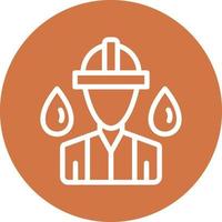 Oil Worker Vector Icon Design