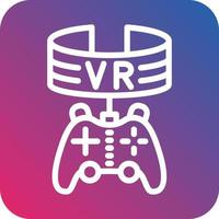 Vr Game Vector Icon Design