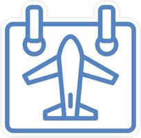 Travel Date Vector Icon Style
