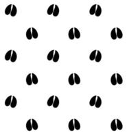 Vector seamless pattern of cow or goat foot prints