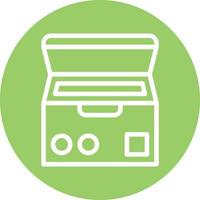 Deep Freezer Vector Icon Design