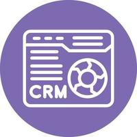 CRM Vector Icon Design