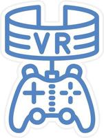 Vr Game Vector Icon Style