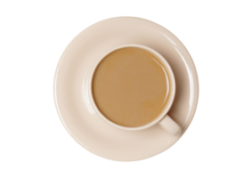 beige taza de café aislado en un transparente antecedentes png