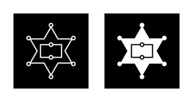 Sherrif Badge Vector Icon