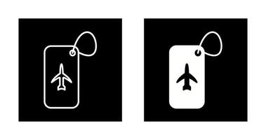 Luggage Tag Vector Icon