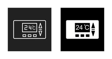 icono de vector de termostato