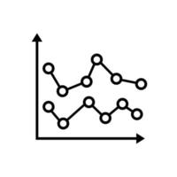 Chart icon vector set. analysis illustration sign collection. analytics symbol or logo.