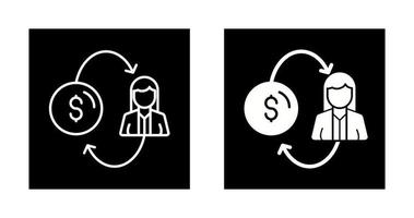 icono de vector de conversión