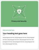 privacy and security, cybersecurity. Internet network security and data protection concept, blockchain and cybersecurity, cloud infrastructure. Shield icon, lock icon. vector