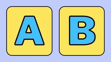 abc alphabet apprentissage pour des gamins a B c d pour garderie classe abc alphabet apprentissage pour des gamins rimes vidéo video