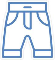 pantalones cortos vector icono estilo