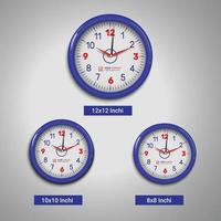 vector wall round promotional office clock design