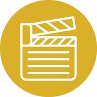 Clapperboard Vector Icon Design