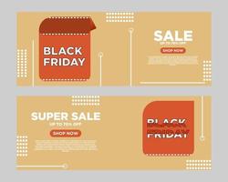 Black Friday banner. Social media vector illustration template for website and mobile website development, email and newsletter design, marketing materials.